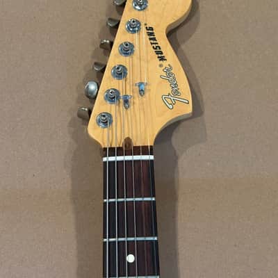 Fender Mustang w/ Fender Hard Case | Satin Sonic Blue  | American Performer Series image 8