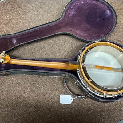 OLD Used Guckert Duplex 4 String Tenor Banjo 1922? w/ Hard Case Vintage Antique image 6