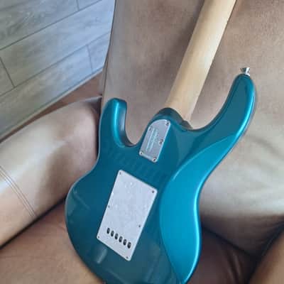 Ernie Ball Music Man Silhouette HSH Tremolo 2008 * Teal image 10