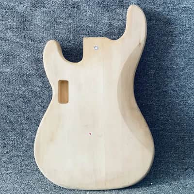 Unfinished Basswood 4 String Precision P Bass Style Body image 4
