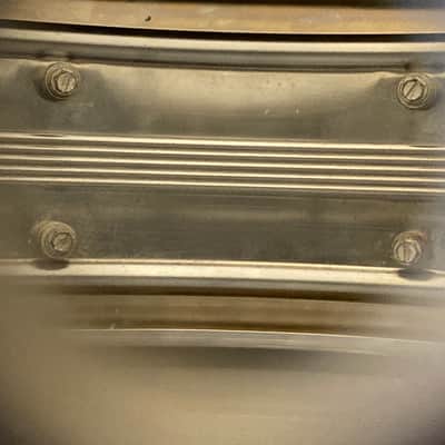 Rogers - 5x14" Dyna-Sonic Snare Drum 1968-1971 - Chrome Over Brass image 8