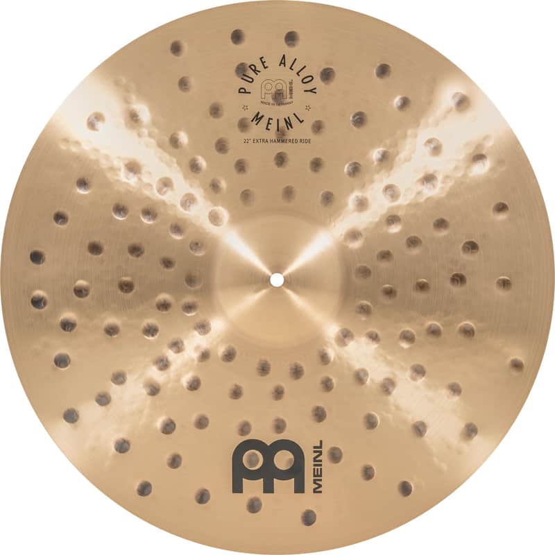Meinl 22" Pure Alloy Extra Hammered Ride Cymbal image 1