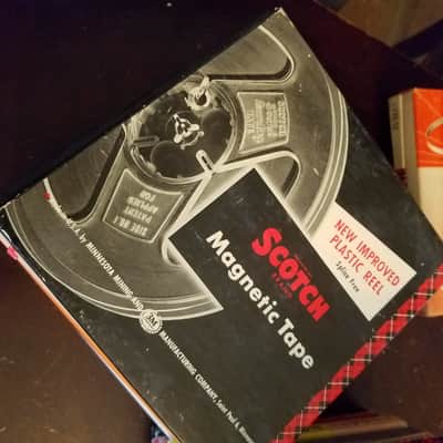 Random premium empty 7" Reel in box takeup supply R2R 1/4" tape deck recorder Scotch Audiotape Memorex Ampex 1950s-1970s - plastic and paperboard image 8