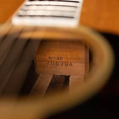 Martin Vintage 1965 D-35 Dreadnought Brazilian Rosewood/Spruce Acoustic Guitar with Hardshell Case - Used image 25