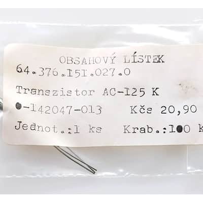 2 pcs. TUNGSRAM AC125K NOS PNP GERMANIUM TRANSISTORS image 3