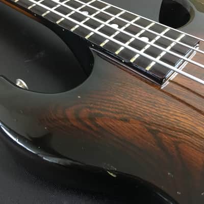 Aria Pro II CSB-450 Cardinal Series Bass Medium Scale early 80s Thru-neck Brown image 9