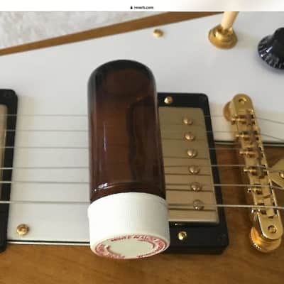 BottleNeck slide REAL 1970's Vintage Glass medicine Bottle / brown tone like DUANE's JVGuitars image 3