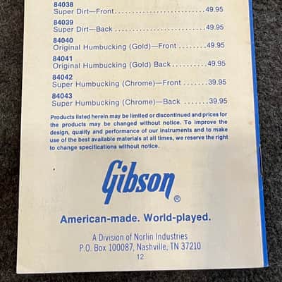 Gibson Price list  1984 image 3