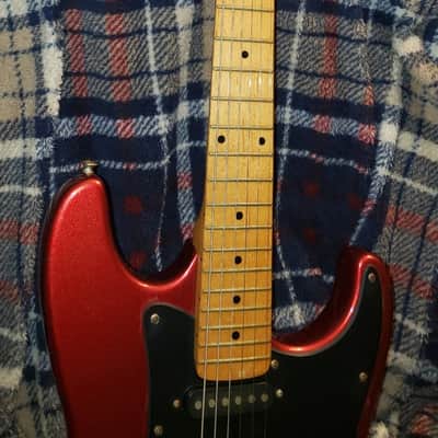 KAY Guitar VINTAGE STRATOCASTER 1960s Sparkly Red Bild 1