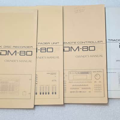 Roland DM-80 Recorder Original Manual Set - DM-80, DM-80R, DM-80F, Addendum image 2