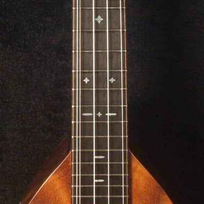 Handmade 5 String Tenor Ukulele, Solid Curly Acacia, The Islands Soundhole, Soft-bag, Bruce Wei UF17-2107 image 6
