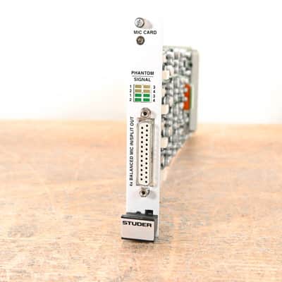 Studer Mic/Line In Card for D21m Modular I/O System CG01HSA