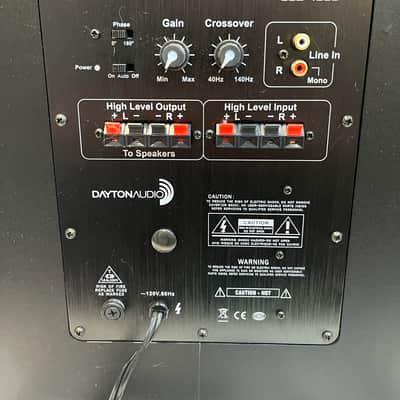 Dayton Audio - SUB-1000 - 10" 100 Watt Powered Subwoofer image 6