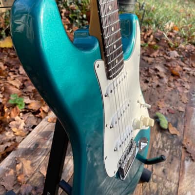 Fender American Standard Stratocaster with Matching Headstock, Rosewood Fretboard 1995 - Ocean Turquoise image 10