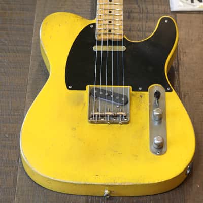 Kelton Swade 1952 Blackguard Tele Style Electric  Guitar Butterscotch Blonde Heavy Relic + Hard Case image 2