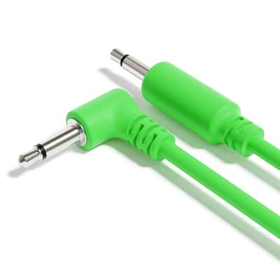 ExcelValley [Green | 150 cm - 59.06"] 5-Pack Hybrid Mono Modular Patch Cables TS 3.5mm 1/8" Eurorack Synth Synthesizer image 4