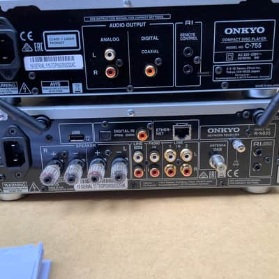 Onkyo C 755 and R-N855 R N 855 / compact disc player and network receiver amplifier / complete set with remotes image 13