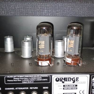Orange Dual Dark 50 2-Channel 50-Watt Guitar Amp Head 2014 - 2023 - Black image 9
