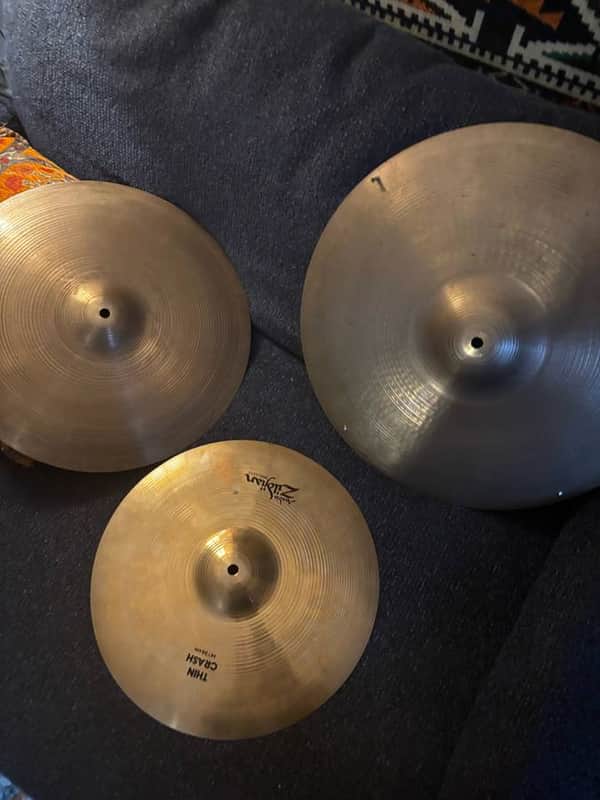 Zildjian A cymbals 14,16” cr, 18” cr/rd rivets image 1