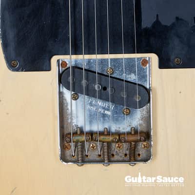 Fender Custom Shop Masterbuilt John Cruz 55 Telecaster Heavy Relic  2015 - White Blonde (COD 1538UG) image 4