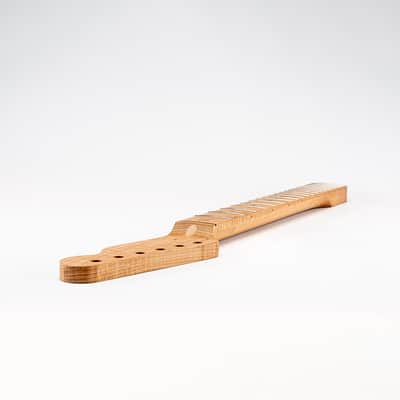 Allparts Select "Licensed by Fender®" AAA+ Roasted Flame Maple "VIN-MOD" Replacement Neck for Telecaster® - Unfinished - Chunky C Shape image 10