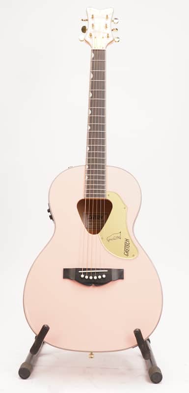 Gretsch G5021E Rancher Penguin Parlor Acoustic-Electric Guitar, Shell Pink image 1
