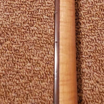 Flamed roasted satin 4 string bass neck image 13