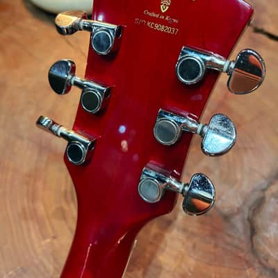 1999 DeArmond by Guild Starfire Custom in Cherry Red w/ Hardcase image 9