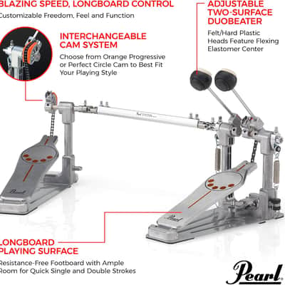 Pearl P932 Longboard Double Bass Drum Pedal – Brand New image 3