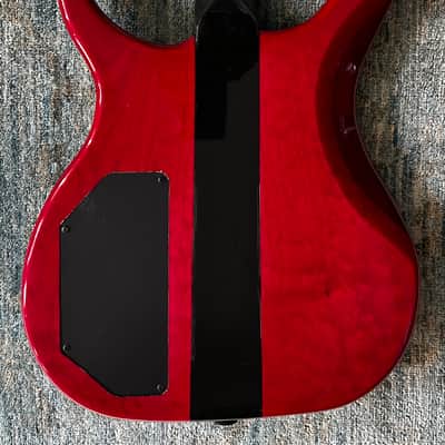 Modulus -custom neck-thru, short scale - Trans-red image 5