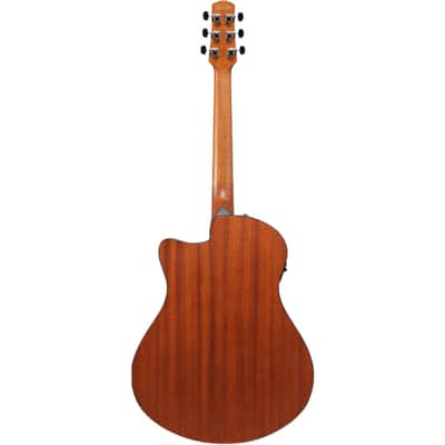 Ibanez AAM50CE Advanced Acoustic Auditorium Acoustic-electric Guitar - Coral Red Burst image 4