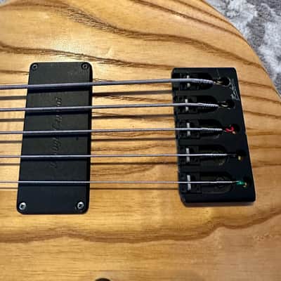 Phantom Mephisto 5 String active left handed lh Bass Open Swampash Ebony birdseye maple headstock lefty - Nature image 4