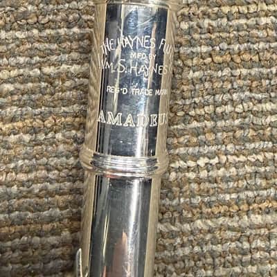 Haynes Amadeus AF680 Flute - Sterling Silver Amadeus Headjoint, Offset G, B-Foot, Excellent Condition image 2