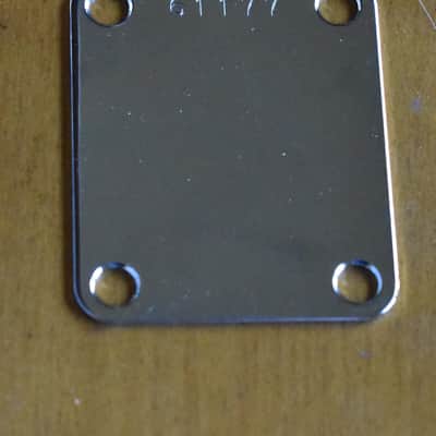 ORIGINAL FENDER NECK PLATE FOR 1961 STRAT TELE P-BASS-JAGUAR JAZZMASTER MUSICMASTER DUOSONIC image 1