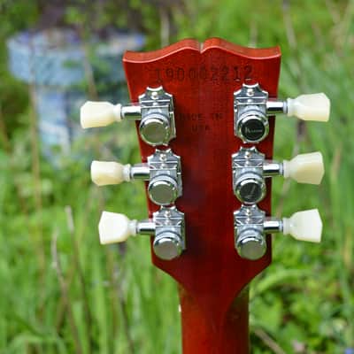 2019 Gibson Les Paul Special Limited Edition in a Heritage Red Cherry finish w/Upgrades such as a Bigsby, Dunlop Black Straploks, Kluson Locking Tuners, New Stringjoy Strings and Newer Brown Gibson HSC image 6
