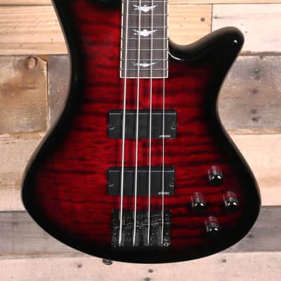 Schecter Stiletto Extreme-4 4-String Bass Black Cherry image 1