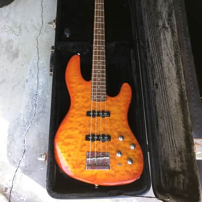 Fender Jazz Bass Deluxe 24 Quilt Maple Active Rare 2005 image 1
