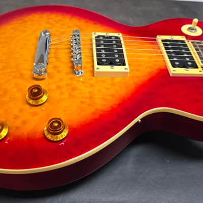1994 Epiphone Les Paul Standard Birdseye Figured Top Korean Samick Long-Tenon MIK Korea Vintage 90s 1990's Gibson Truss Rod Cover image 8