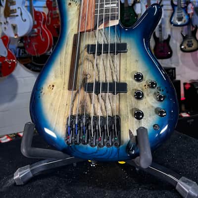 Ibanez Bass Workshop SRAS7 Ashula 7-string Bass Guitar - Cosmic Blue Starburst Shipping Authorized Dealer! 474 GET PLEK’D! image 8