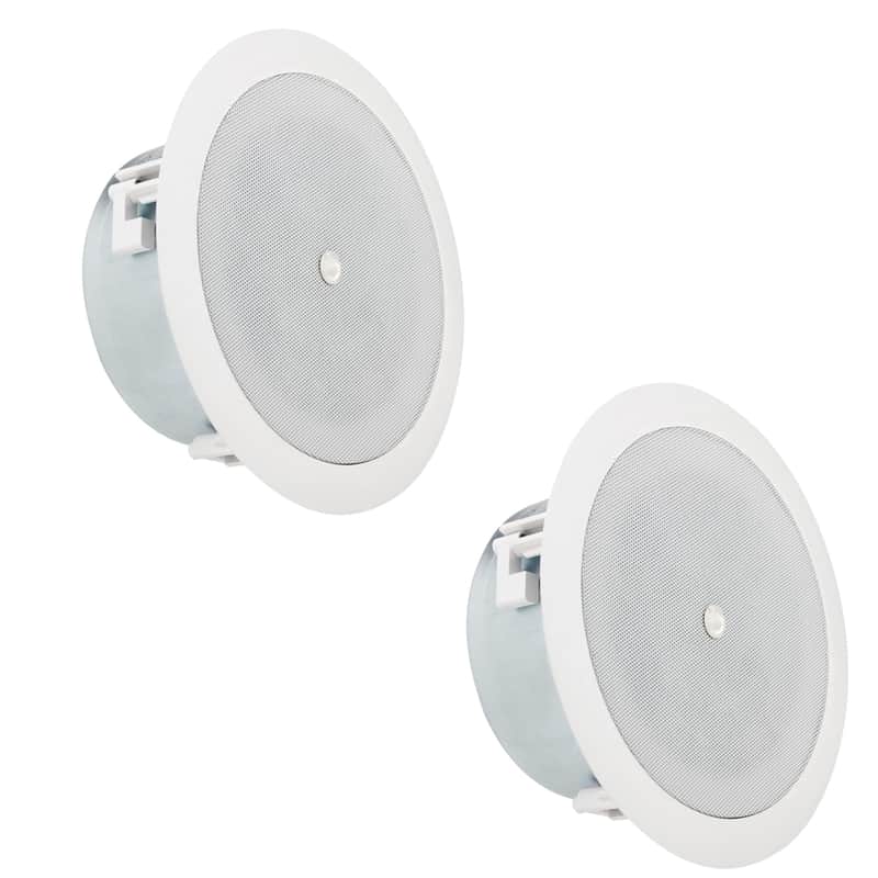 AtlasIED FAP42TC-UL2043 - 4-Inch Shallow Can Plenum Ceiling Loudspeaker (White) image 1