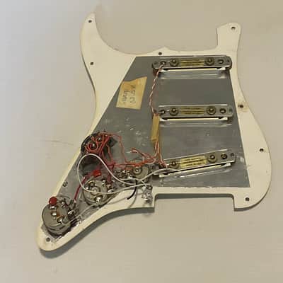 1988 Fender Stratocaster Plus Factory Loaded Pickguard Gold Lace Sensors TBX image 12