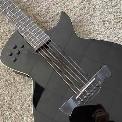 Glossy Black Tagima Classical Guitar Nylon String, Spruce Top Top Mahogany Body with Neck, Rosewood Fingerboard image 6