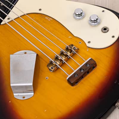1965 Mosrite Ventures Model Vintage Short Scale Bass Sunburst image 8