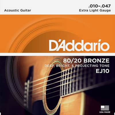 D'Addario EJ10 .010-047 image 1