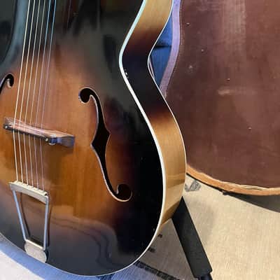 Kay/Harmony Old Kraftsman Archtop Guitar 1950’s-1960’s Sunburst W/Original Case image 4