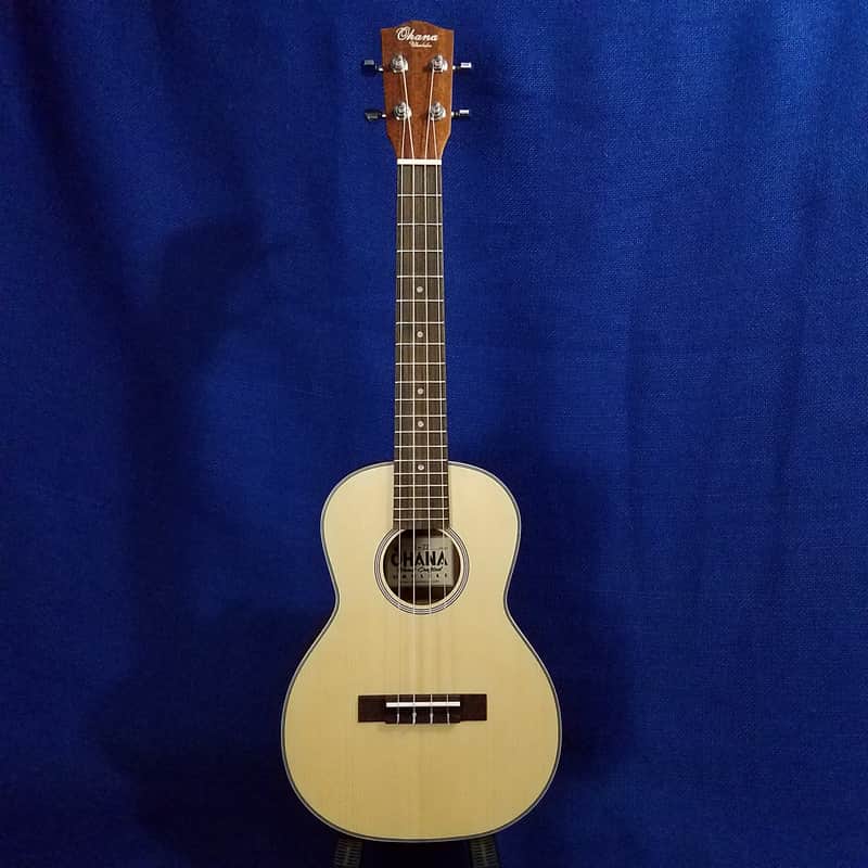 Ohana TK-22 Solid-Top Spruce/Mahogany Tenor Ukulele image 1