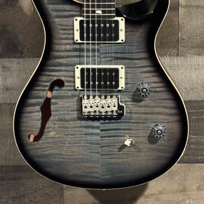 PRS CE24 Semi-Hollow Faded Blue Smokeburst #7783 image 2