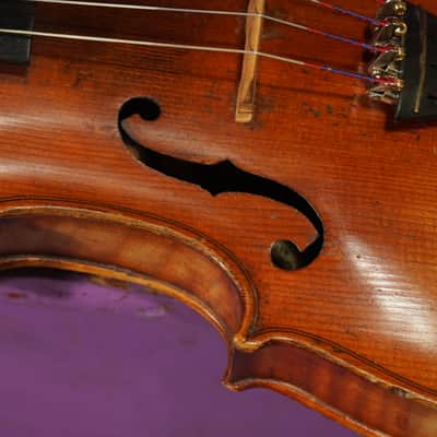 1900s Stainer-Labeled Nice Quality 4/4 German Violin (VIDEO! Fresh Work, Ready) image 9