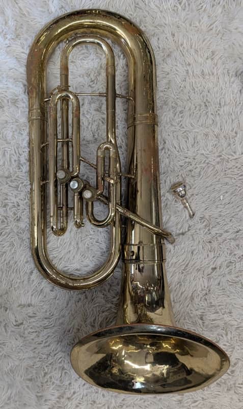 Reynolds Contempora vintage USA Made Baritone horn in case - appears functional image 1