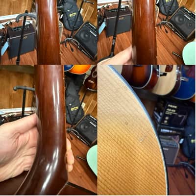 Guild D4-NT Dreadnought Acoustic Guitar -Westerly RI USA 1991 - Natural Satin- Bridge Re-glue w/Hard Case image 23